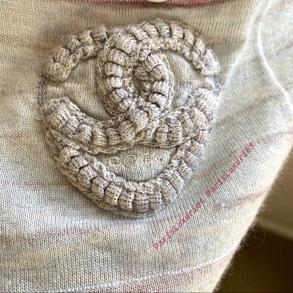 CHANEL Classic Authentic Stripe Runway Pink Gray - Picture 15 of 16